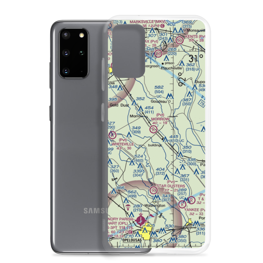 Dufour Airport (0LS6) VFR Sectional Samsung Case Samsung Galaxy S20 Plus model shown