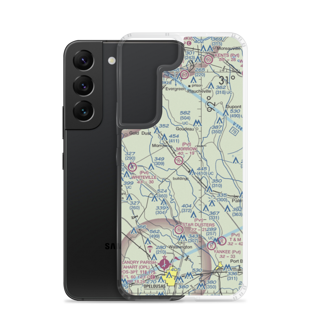 Dufour Airport (0LS6) VFR Sectional Samsung Case Samsung Galaxy S22 model shown
