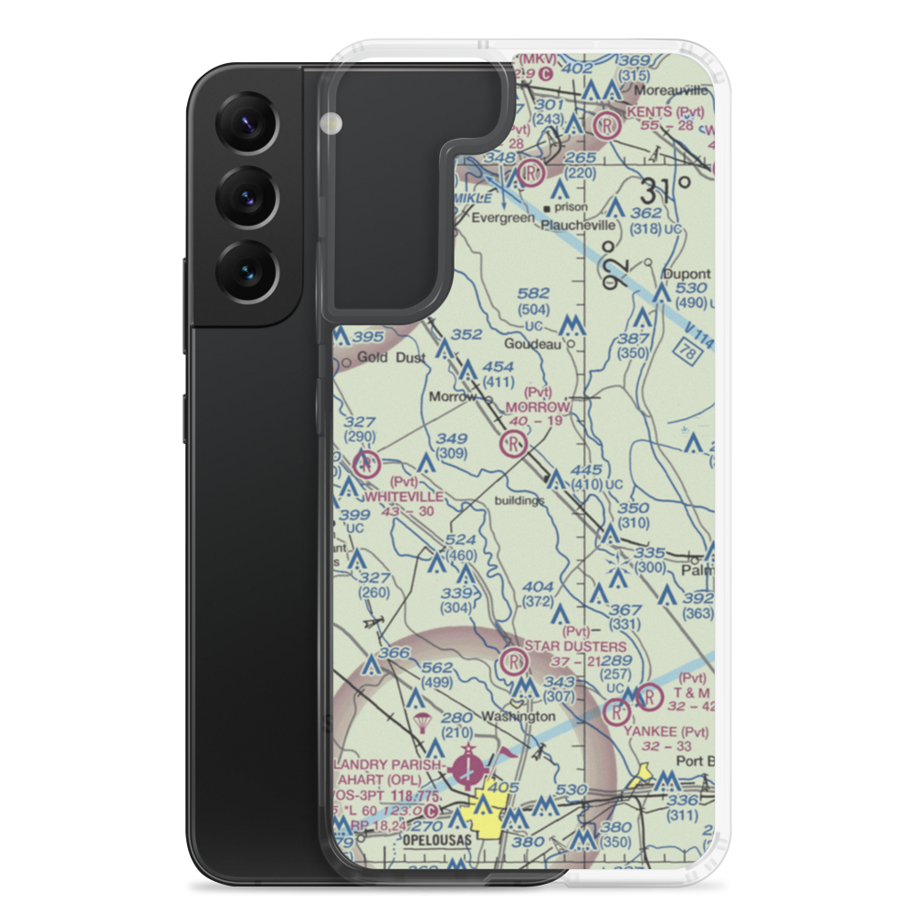 Dufour Airport (0LS6) VFR Sectional Samsung Case Samsung Galaxy S22 Plus model shown