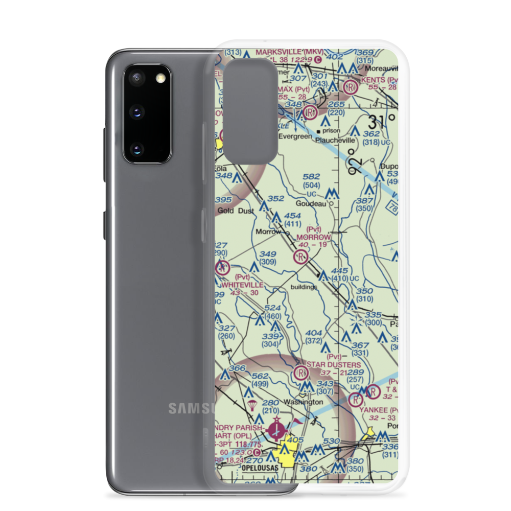 Dufour Airport (0LS6) VFR Sectional Samsung Case Samsung Galaxy S20 model shown
