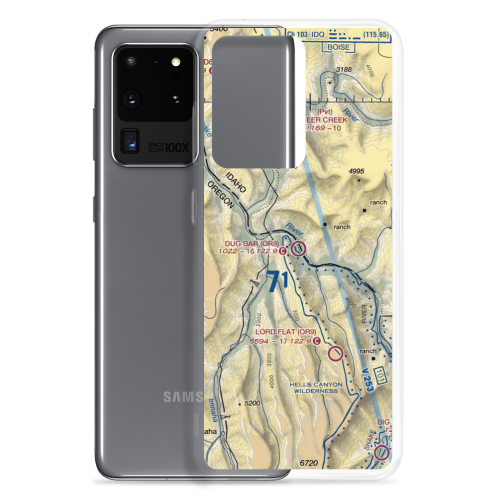 Dug Bar Airport (OR8) VFR Sectional Samsung Case Samsung Galaxy S20 Ultra model shown