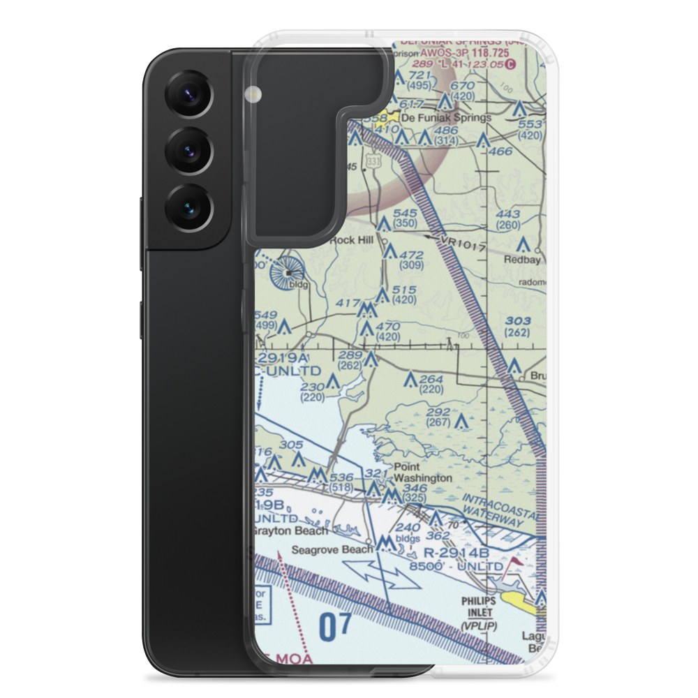 Dugger Field (0FD3) VFR Sectional Samsung Case Samsung Galaxy S22 Plus model shown