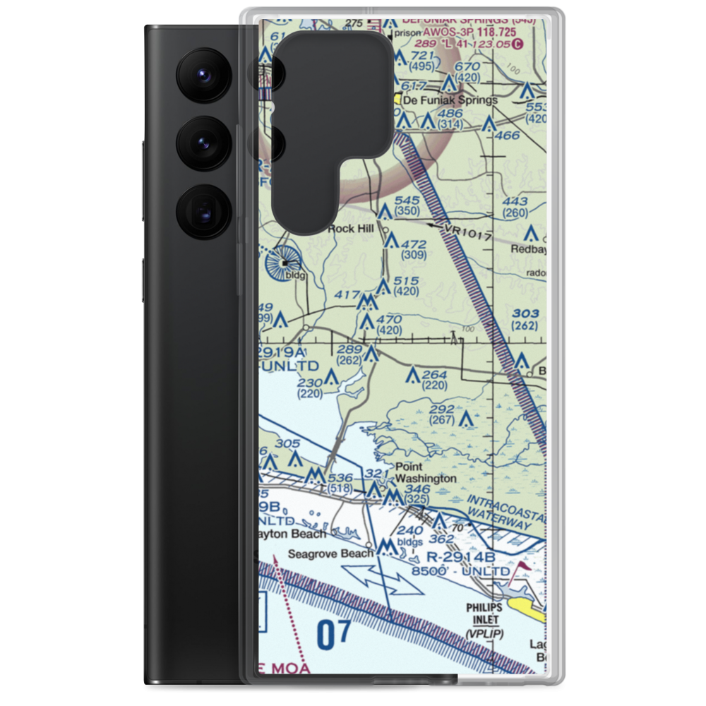 Dugger Field (0FD3) VFR Sectional Samsung Case Samsung Galaxy S22 Ultra model shown