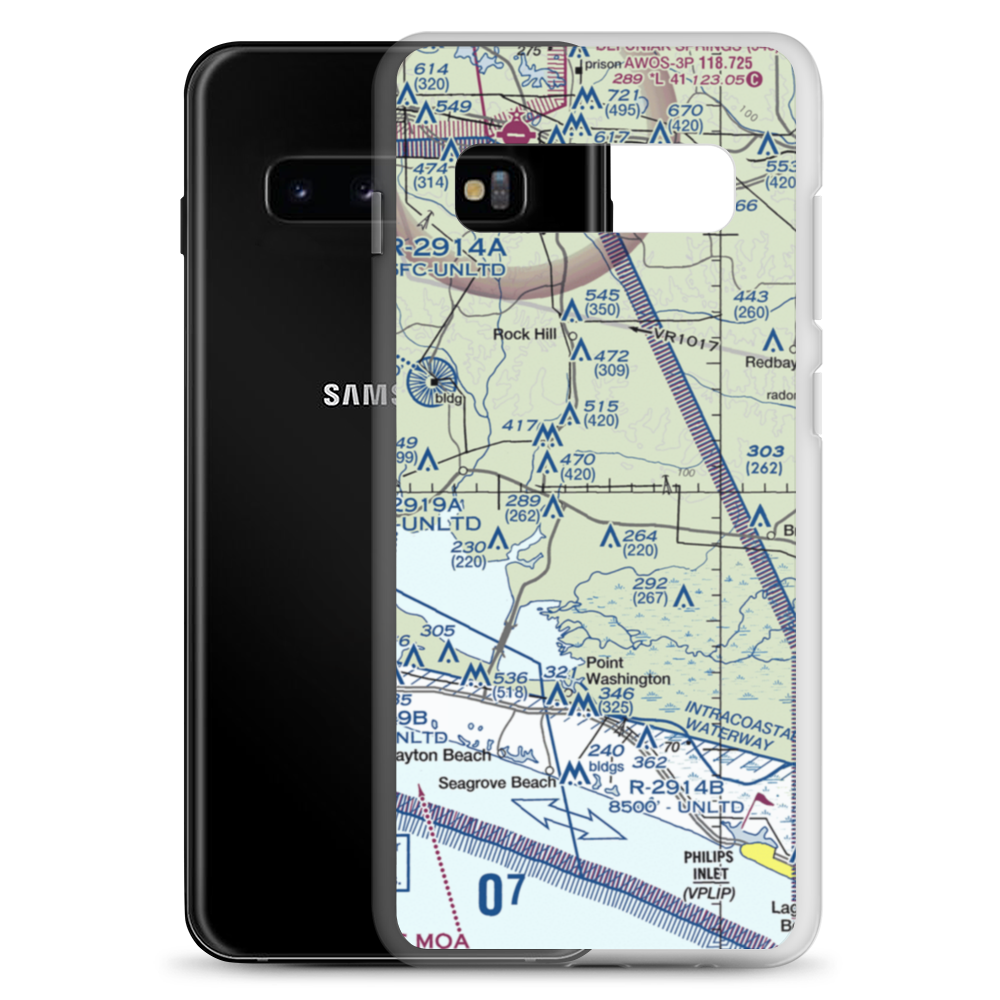 Dugger Field (0FD3) VFR Sectional Samsung Case Samsung Galaxy S10+ model shown