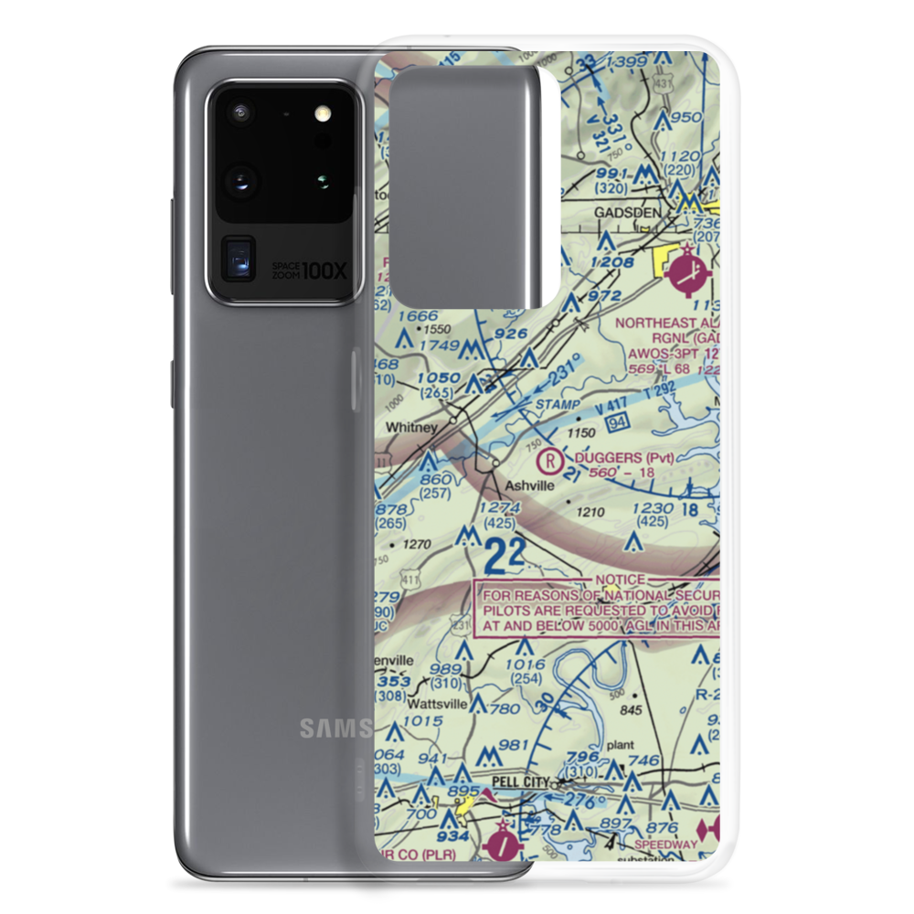 Dugger's Field (AL60) VFR Sectional Samsung Case Samsung Galaxy S20 Ultra model shown