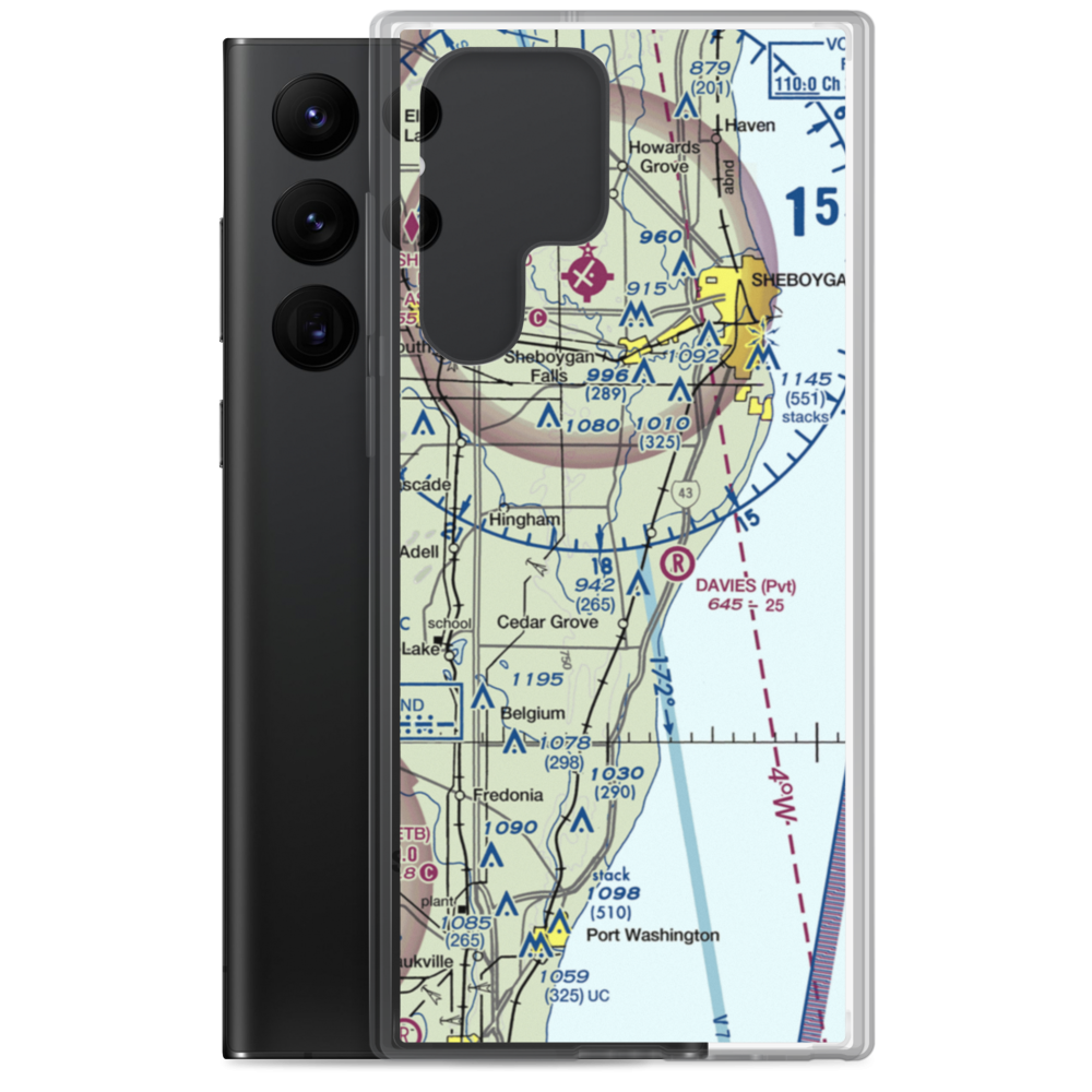 Dulmes Field (65WI) VFR Sectional Samsung Case Samsung Galaxy S22 Ultra model shown