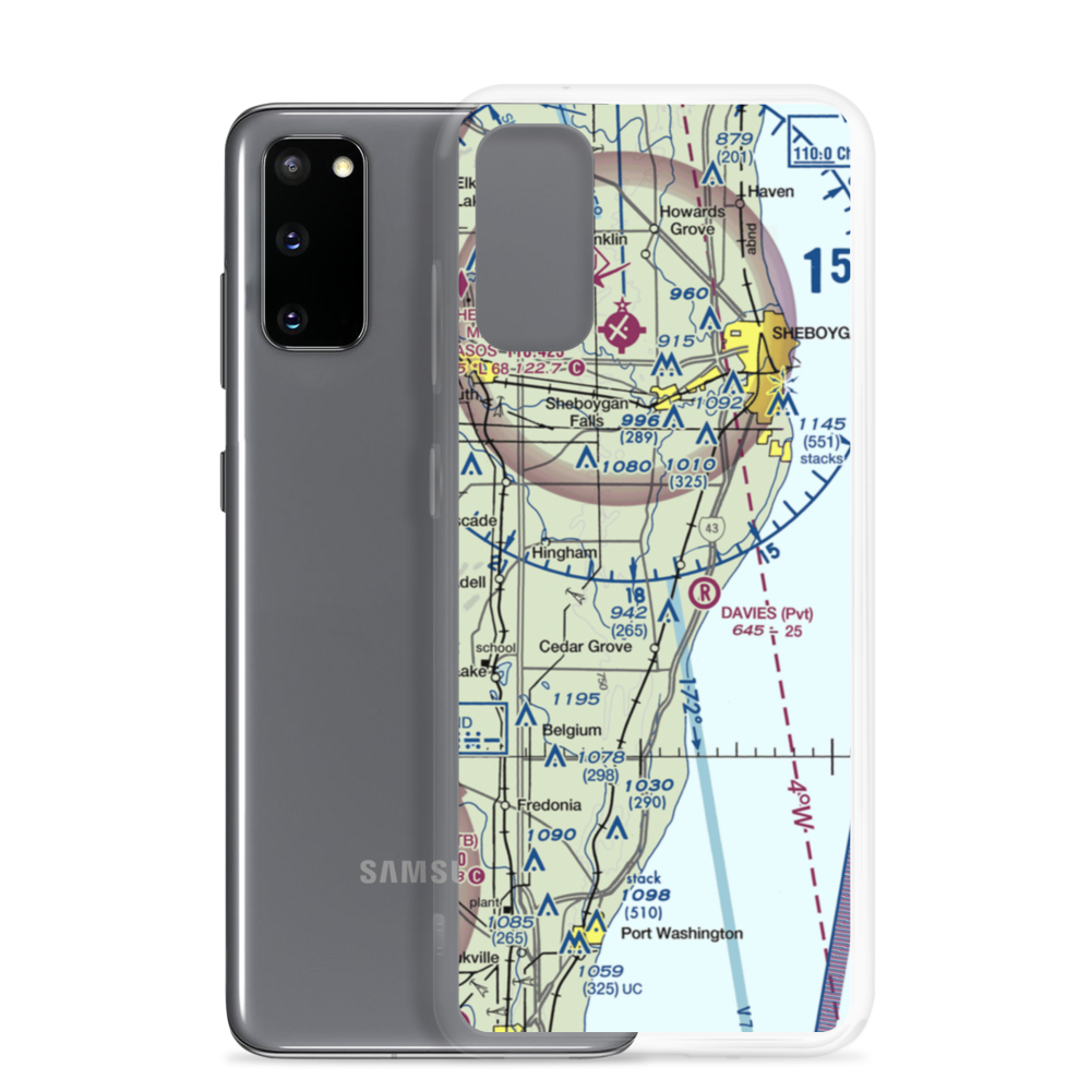 Dulmes Field (65WI) VFR Sectional Samsung Case Samsung Galaxy S20 model shown
