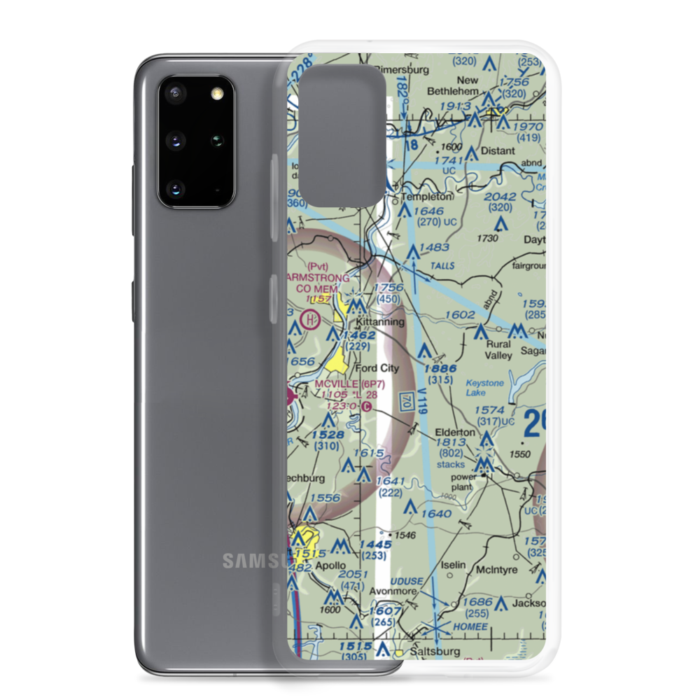 Dunbar Airport (PN49) VFR Sectional Samsung Case Samsung Galaxy S20 Plus model shown