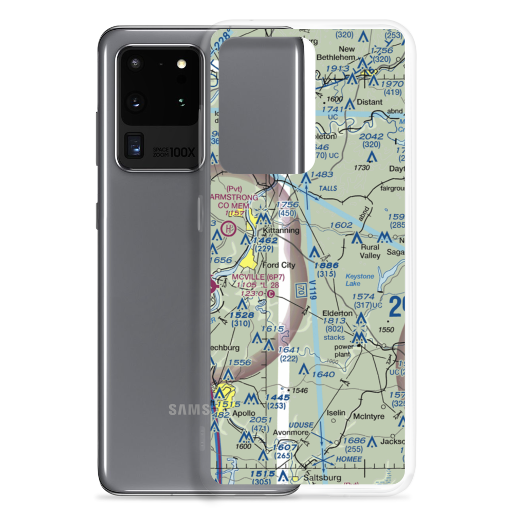 Dunbar Airport (PN49) VFR Sectional Samsung Case Samsung Galaxy S20 Ultra model shown