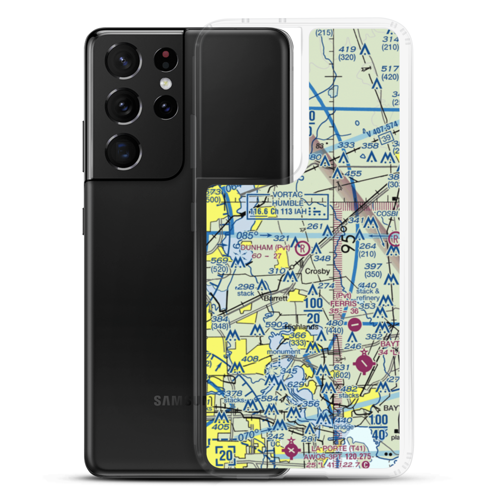 Dunham Field (1XS1) VFR Sectional Samsung Case Samsung Galaxy S21 Ultra model shown