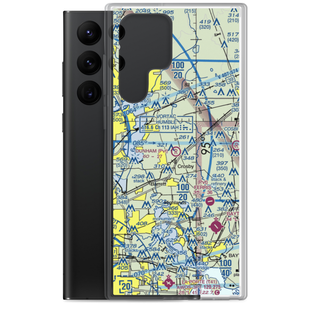 Dunham Field (1XS1) VFR Sectional Samsung Case Samsung Galaxy S22 Ultra model shown