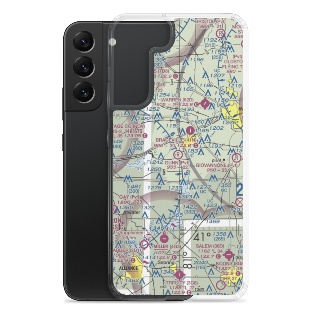 Dunn Field (42OH) VFR Sectional Samsung Case Samsung Galaxy S22 Plus model shown