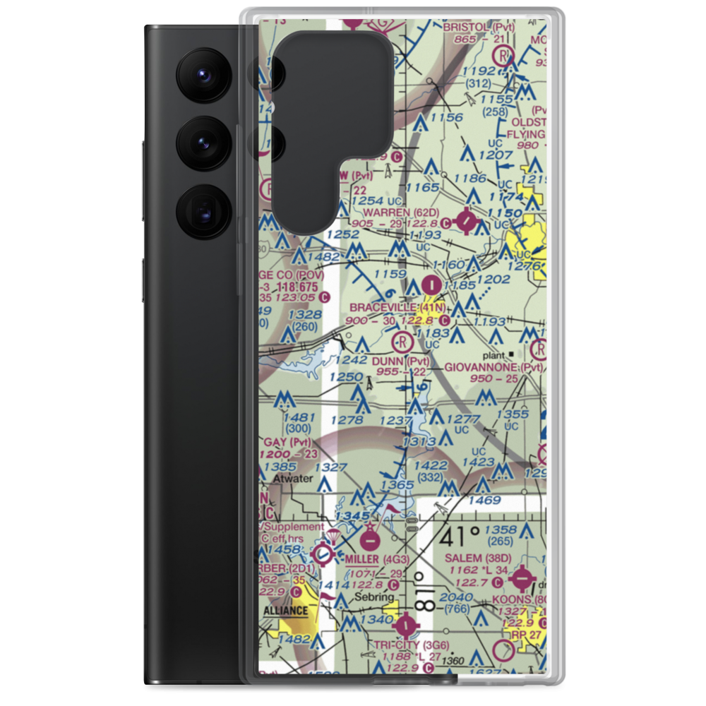 Dunn Field (42OH) VFR Sectional Samsung Case Samsung Galaxy S22 Ultra model shown
