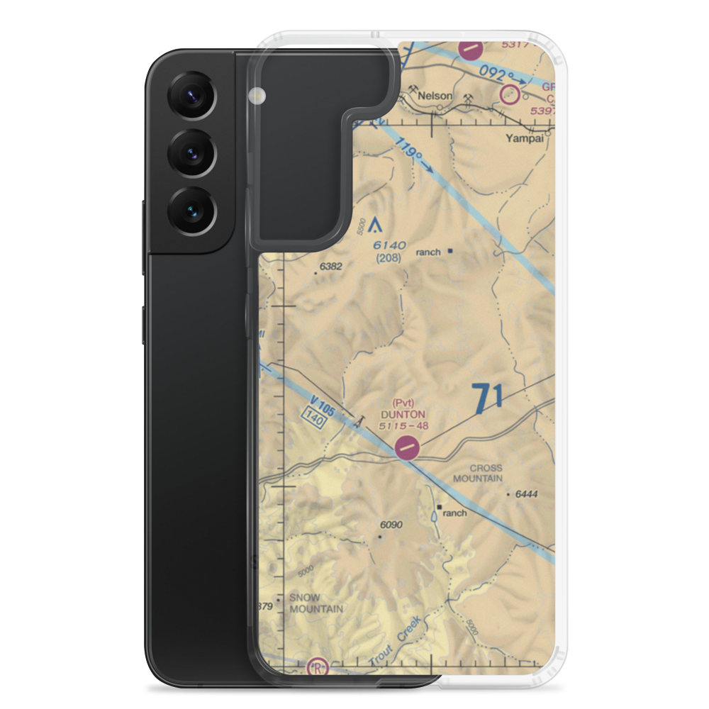 Dunton Ranch Airport (73AZ) VFR Sectional Samsung Case Samsung Galaxy S22 Plus model shown