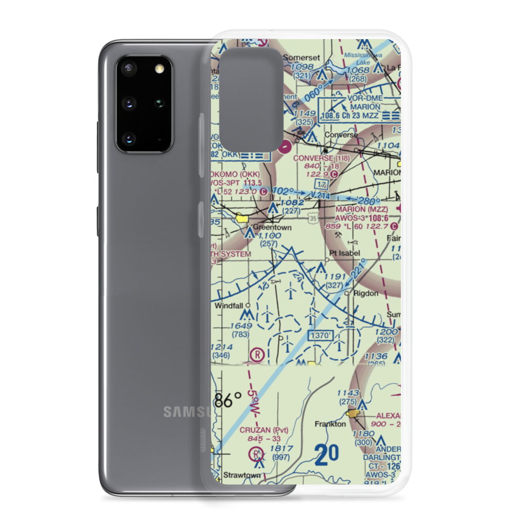 Dupouy Airport (3IN2) VFR Sectional Samsung Case Samsung Galaxy S20 Plus model shown