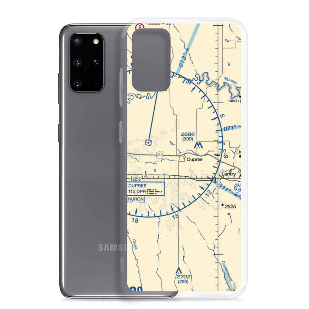 Dupree Municipal Airport (7F2) VFR Sectional Samsung Case Samsung Galaxy S20 Plus model shown