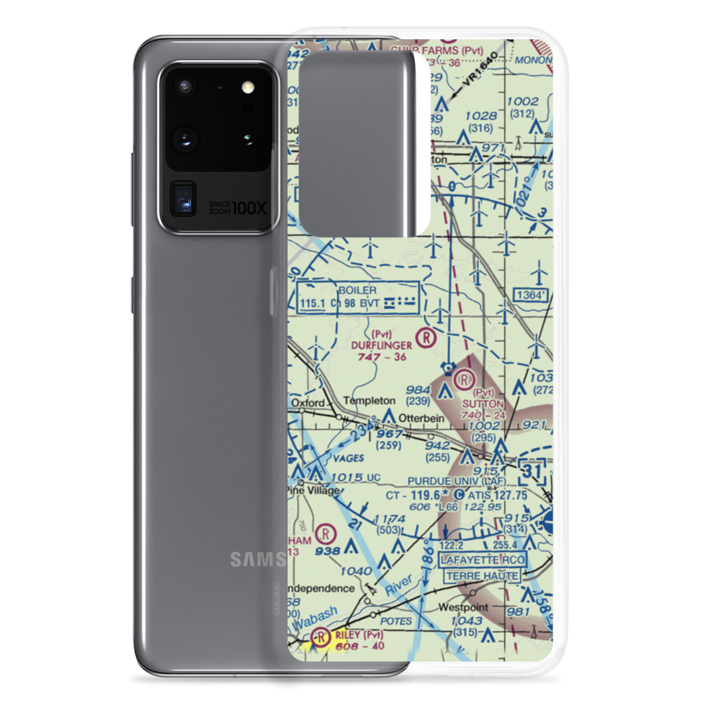 Durflinger Airport (IN29) VFR Sectional Samsung Case Samsung Galaxy S20 Ultra model shown