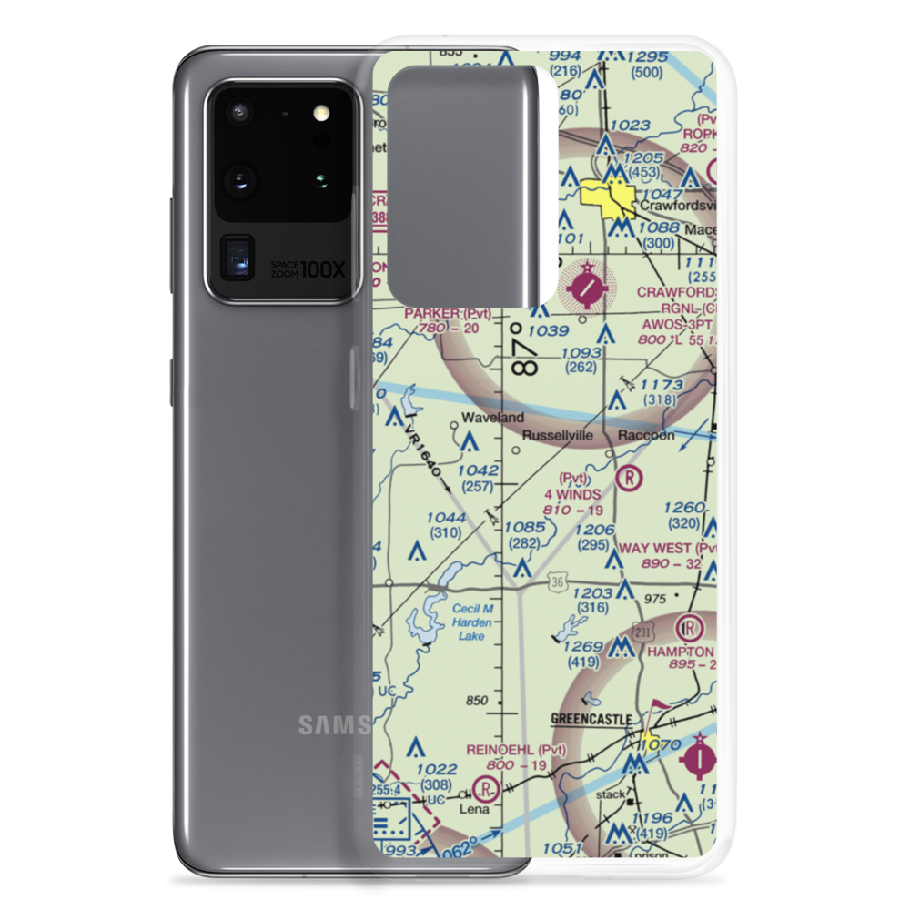 Durham Airport (II68) VFR Sectional Samsung Case Samsung Galaxy S20 Ultra model shown