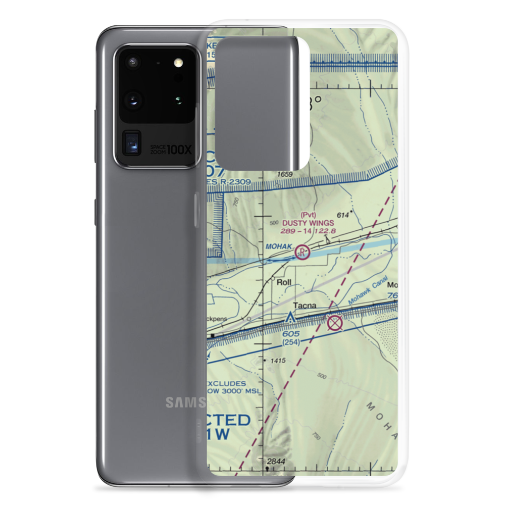 Dusty Wings Field (US-0638) VFR Sectional Samsung Case Samsung Galaxy S20 Ultra model shown