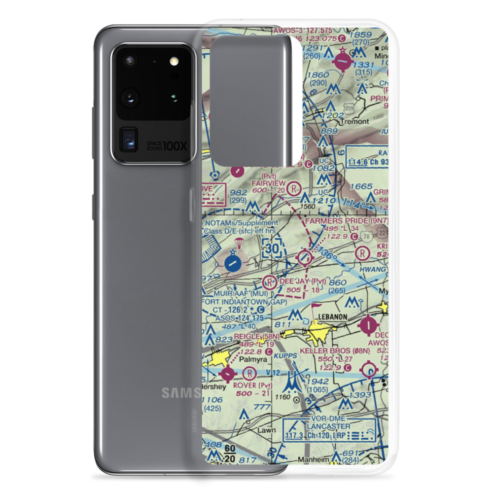 Dutch Country Egg Farms Airport (PS35) VFR Sectional Samsung Case Samsung Galaxy S20 Ultra model shown