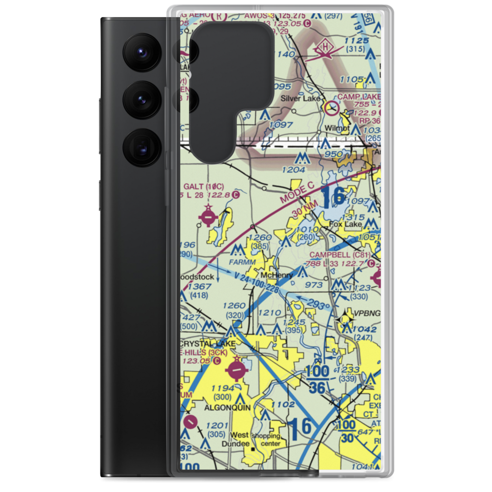 Dutch Creek Seaplane Base (8IL7) VFR Sectional Samsung Case Samsung Galaxy S22 Ultra model shown