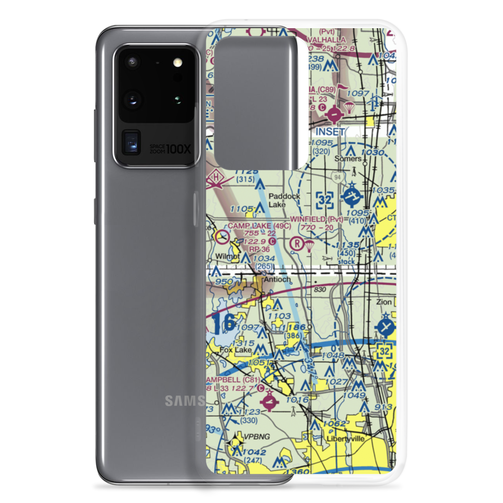 Dutch Gap Airstrip (04WI) VFR Sectional Samsung Case Samsung Galaxy S20 Ultra model shown