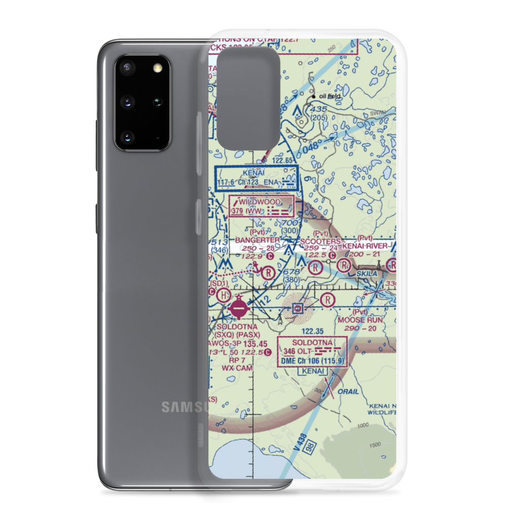 Dutch Landing Strip (88AK) VFR Sectional Samsung Case Samsung Galaxy S20 Plus model shown