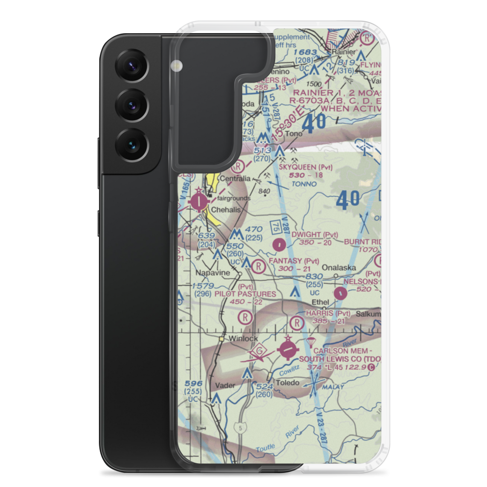 Dwight Field (0WA1) VFR Sectional Samsung Case Samsung Galaxy S22 Plus model shown