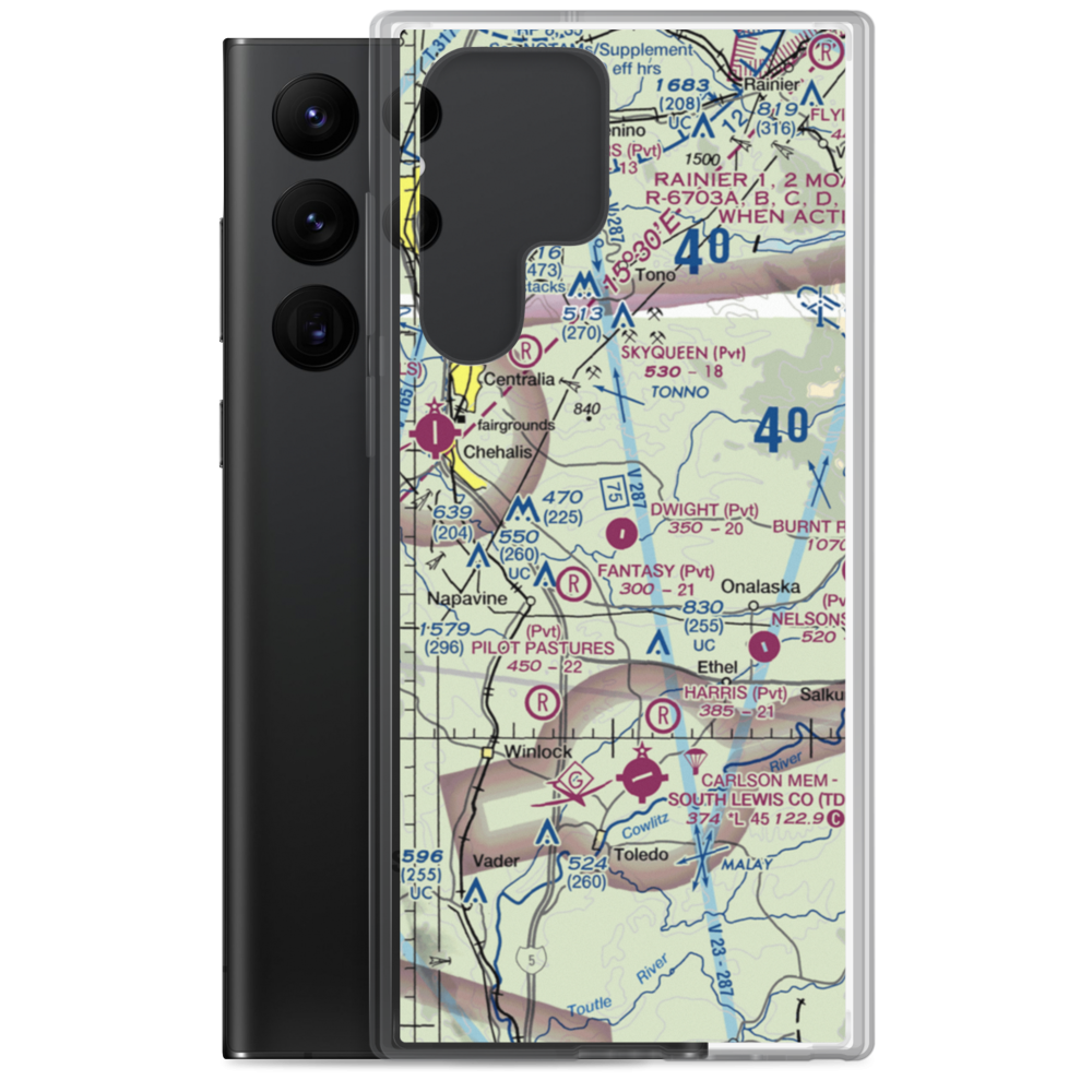 Dwight Field (0WA1) VFR Sectional Samsung Case Samsung Galaxy S22 Ultra model shown