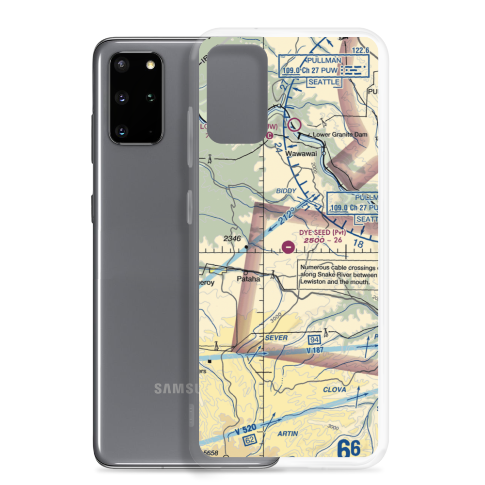 Dye Seed Ranch Inc. Airport (58WA) VFR Sectional Samsung Case Samsung Galaxy S20 Plus model shown