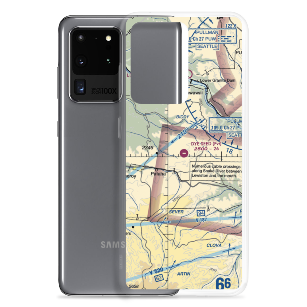 Dye Seed Ranch Inc. Airport (58WA) VFR Sectional Samsung Case Samsung Galaxy S20 Ultra model shown