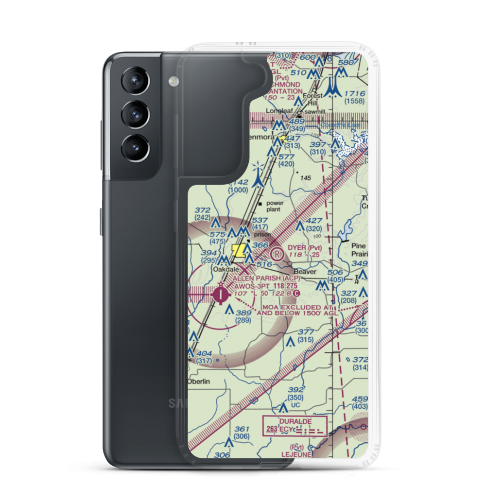 Dyer Airport (6LA4) VFR Sectional Samsung Case Samsung Galaxy S21 model shown