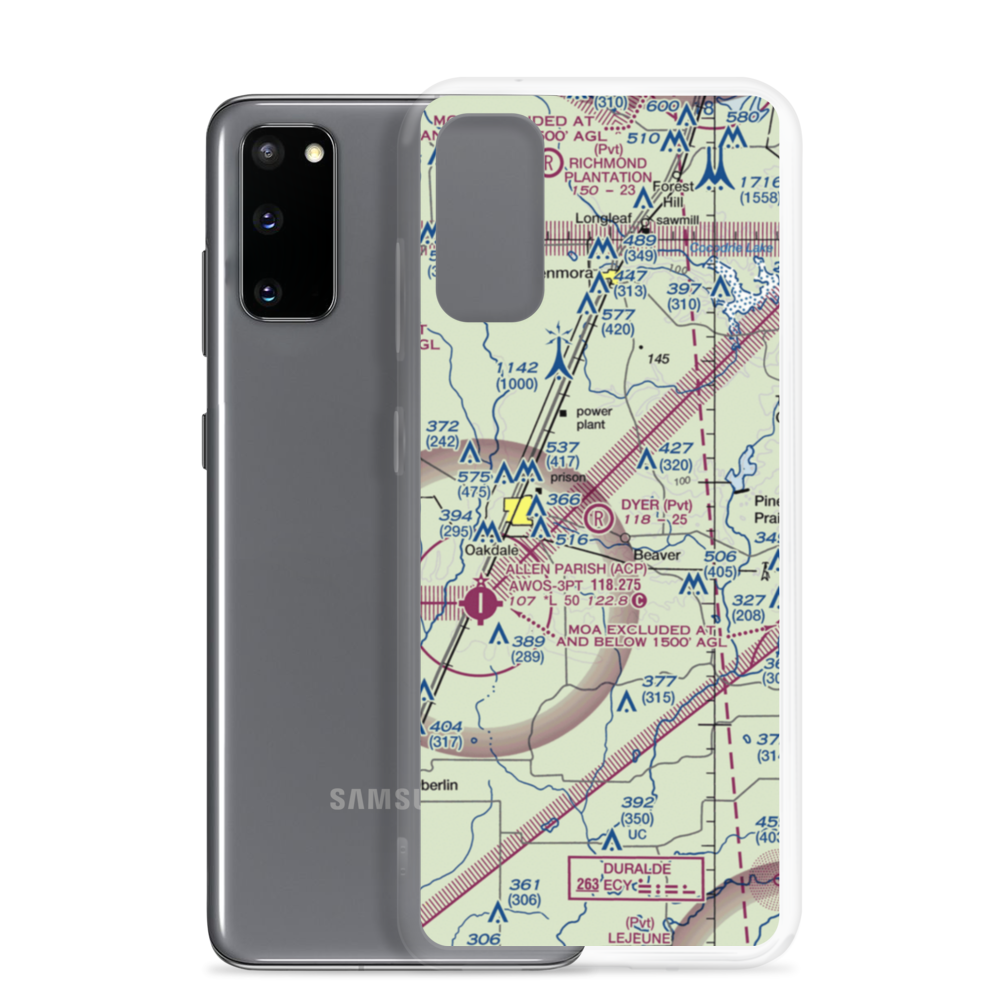 Dyer Airport (6LA4) VFR Sectional Samsung Case Samsung Galaxy S20 model shown