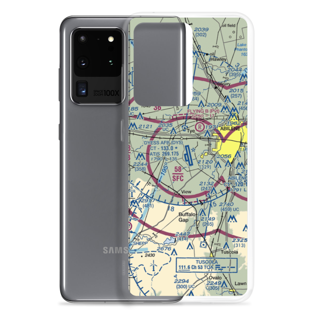 Dyess Air Force Base (DYS) VFR Sectional Samsung Case Samsung Galaxy S20 Ultra model shown