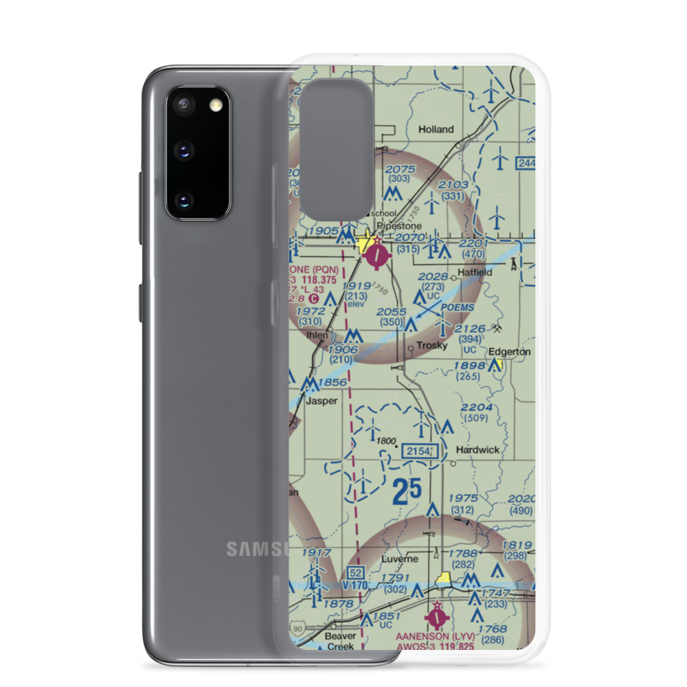 Dykstra Acreage Airport (MY12) VFR Sectional Samsung Case Samsung Galaxy S20 model shown