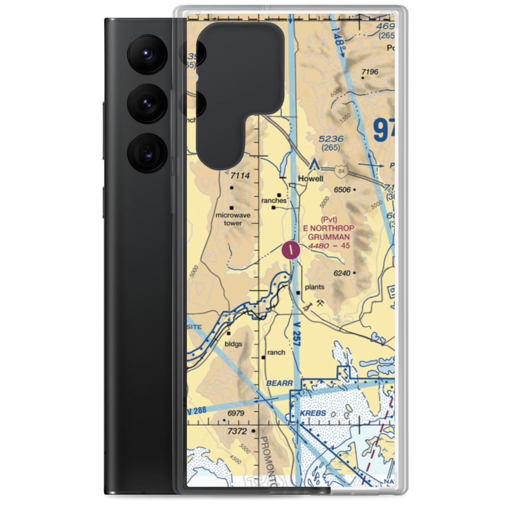 E Northrop Grumman Airport (07UT) VFR Sectional Samsung Case Samsung Galaxy S22 Ultra model shown