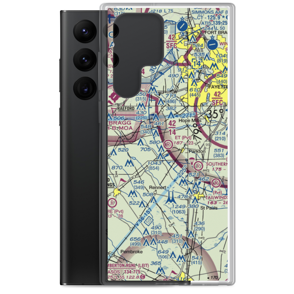E T Field (NC71) VFR Sectional Samsung Case Samsung Galaxy S22 Ultra model shown