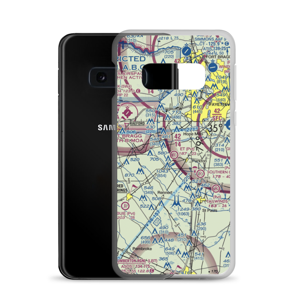 E T Field (NC71) VFR Sectional Samsung Case Samsung Galaxy S10e model shown
