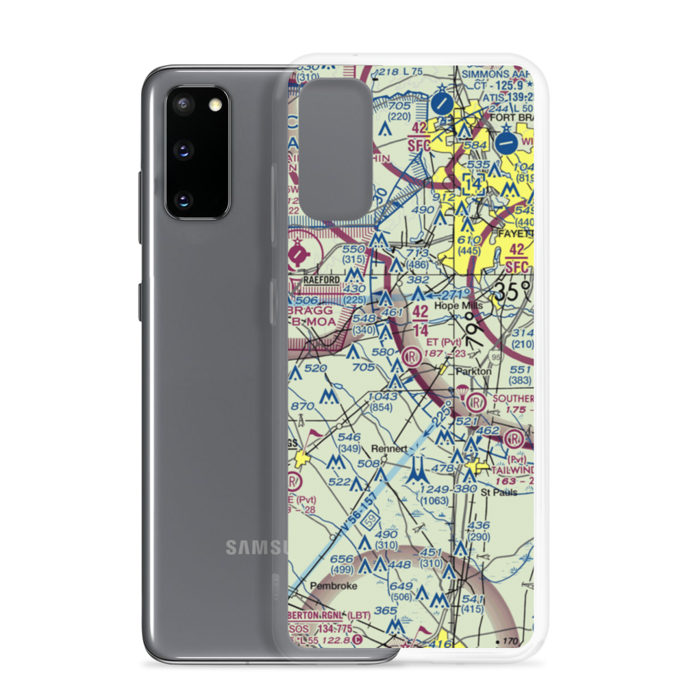 E T Field (NC71) VFR Sectional Samsung Case Samsung Galaxy S20 model shown