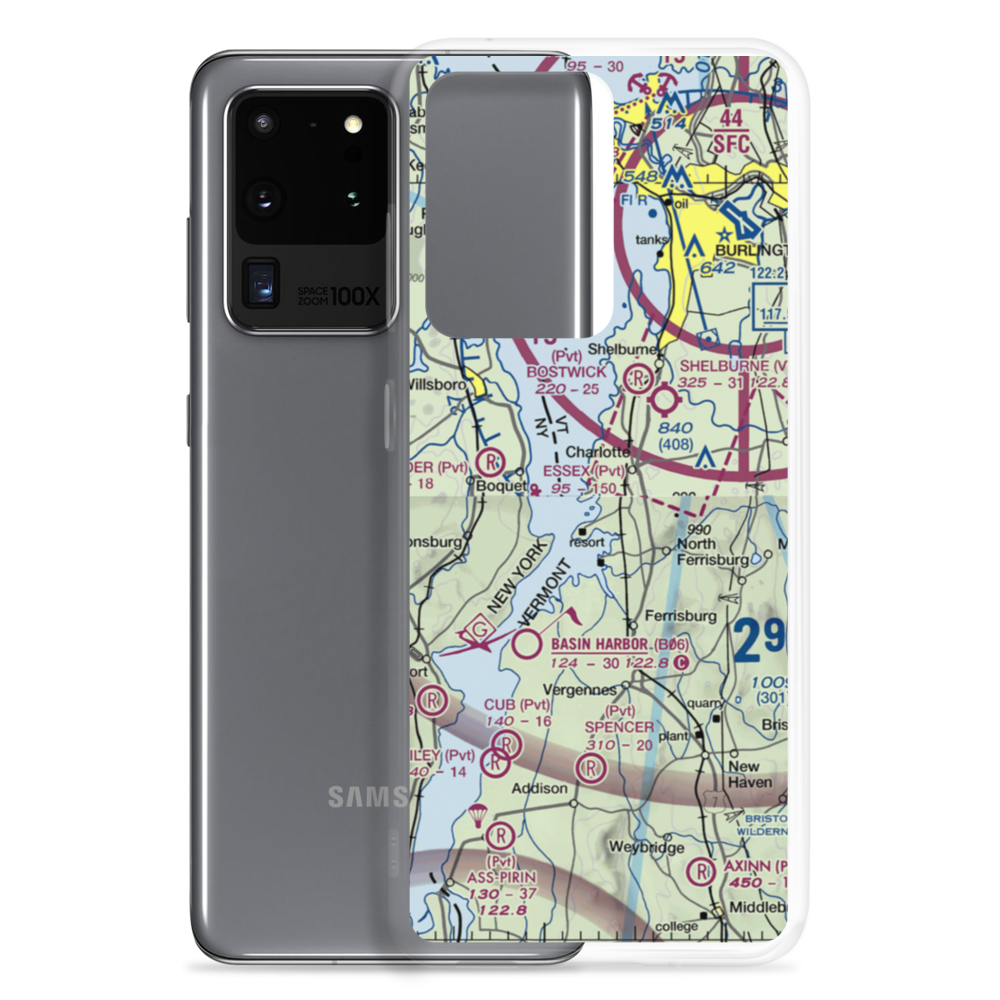 E.A.Deeds Farm Airport (VT12) VFR Sectional Samsung Case Samsung Galaxy S20 Ultra model shown