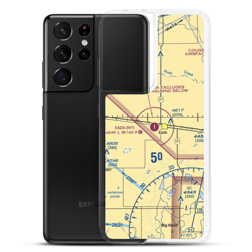 Eads Municipal Airport (9V7) VFR Sectional Samsung Case Samsung Galaxy S21 Ultra model shown