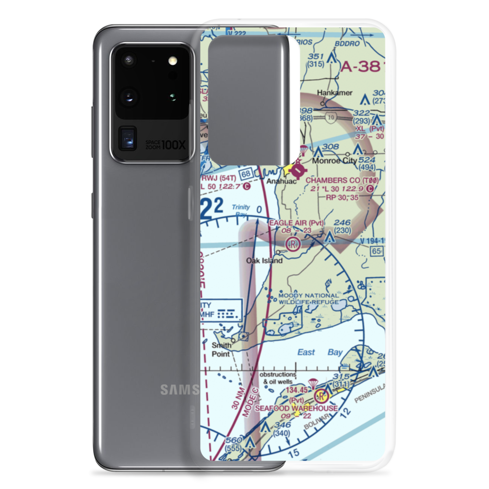 Eagle Air Airport (1TS0) VFR Sectional Samsung Case Samsung Galaxy S20 Ultra model shown