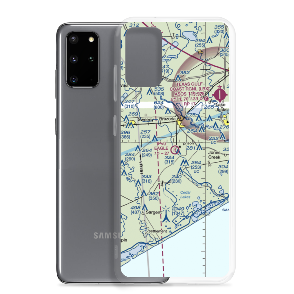 Eagle Air Park (2TE0) VFR Sectional Samsung Case Samsung Galaxy S20 Plus model shown