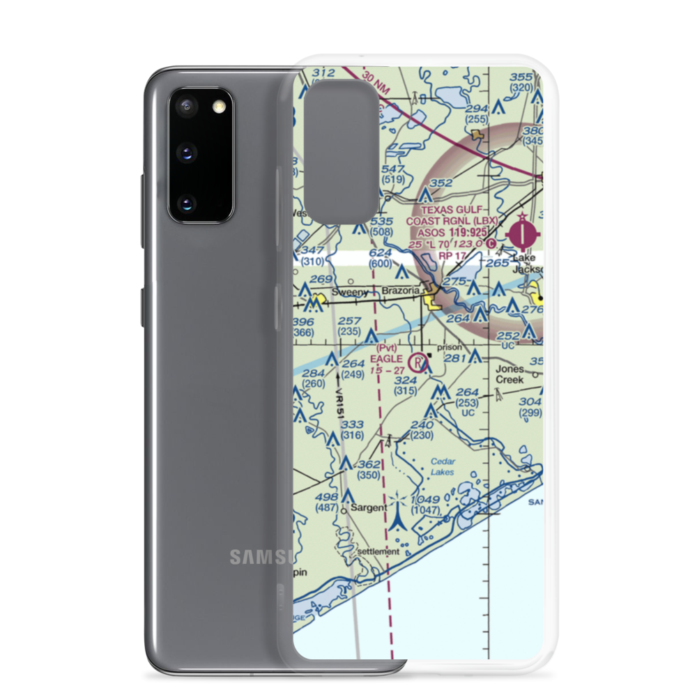 Eagle Air Park (2TE0) VFR Sectional Samsung Case Samsung Galaxy S20 model shown