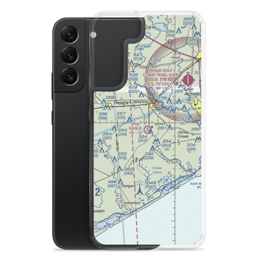 Eagle Air Park (BZT) VFR Sectional Samsung Case Samsung Galaxy S22 Plus model shown