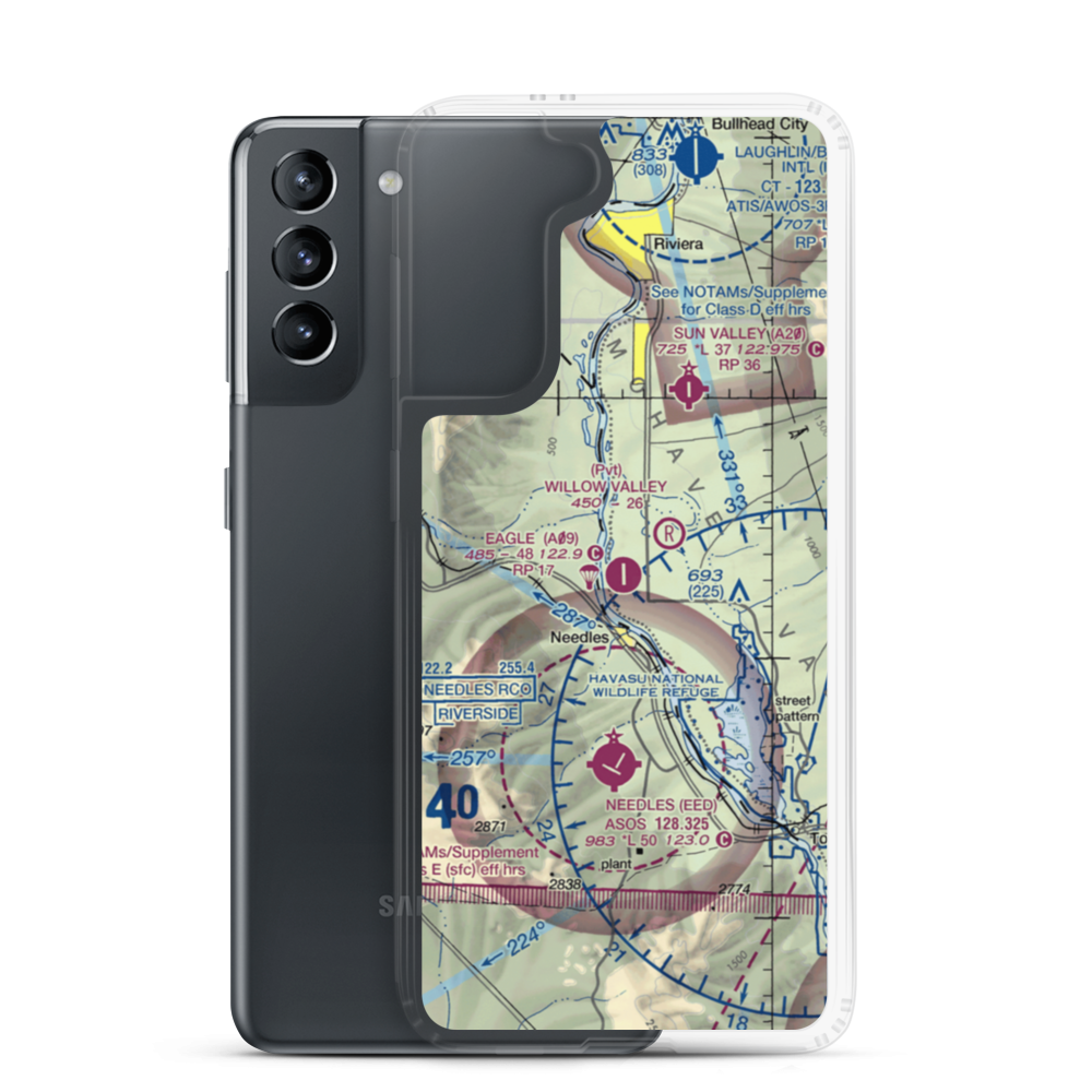 Eagle Airpark (A09) VFR Sectional Samsung Case Samsung Galaxy S21 model shown