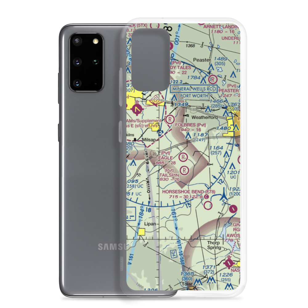 Eagle Airport (TA51) VFR Sectional Samsung Case Samsung Galaxy S20 Plus model shown