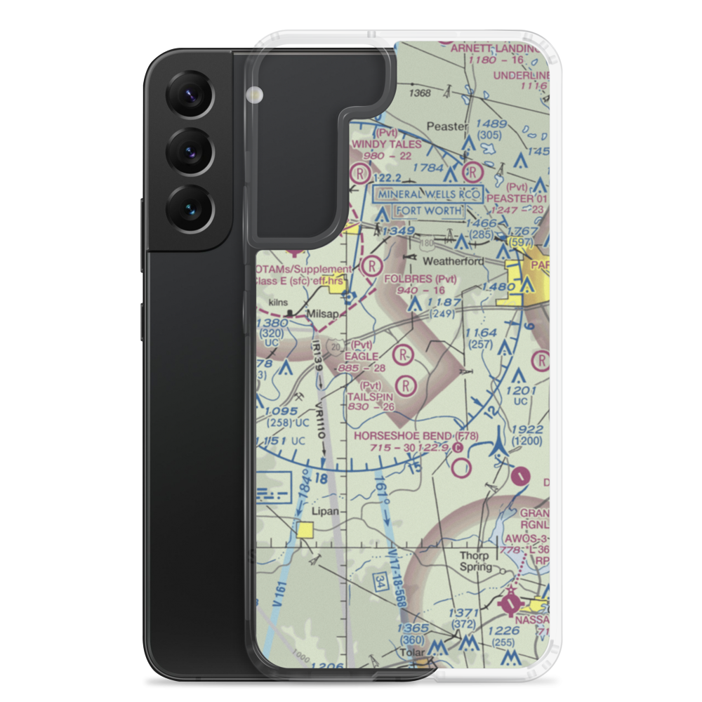 Eagle Airport (TA51) VFR Sectional Samsung Case Samsung Galaxy S22 Plus model shown