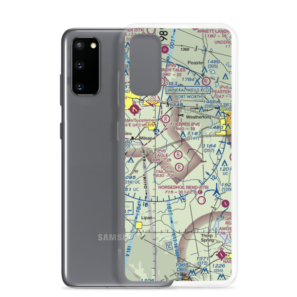 Eagle Airport (TA51) VFR Sectional Samsung Case Samsung Galaxy S20 model shown