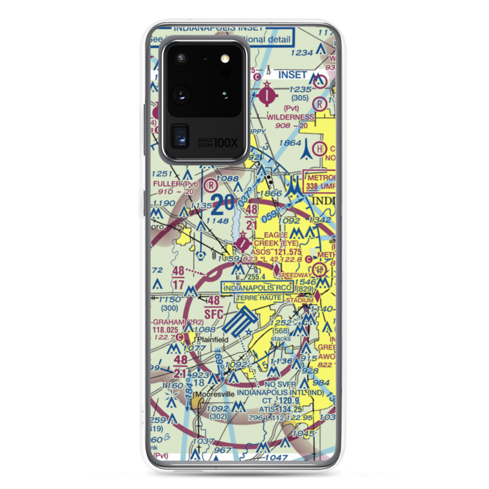 Eagle Creek Airpark (EYE) VFR Sectional Samsung Case Samsung Galaxy S20 Ultra model shown